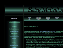 Tablet Screenshot of betsymccall.net